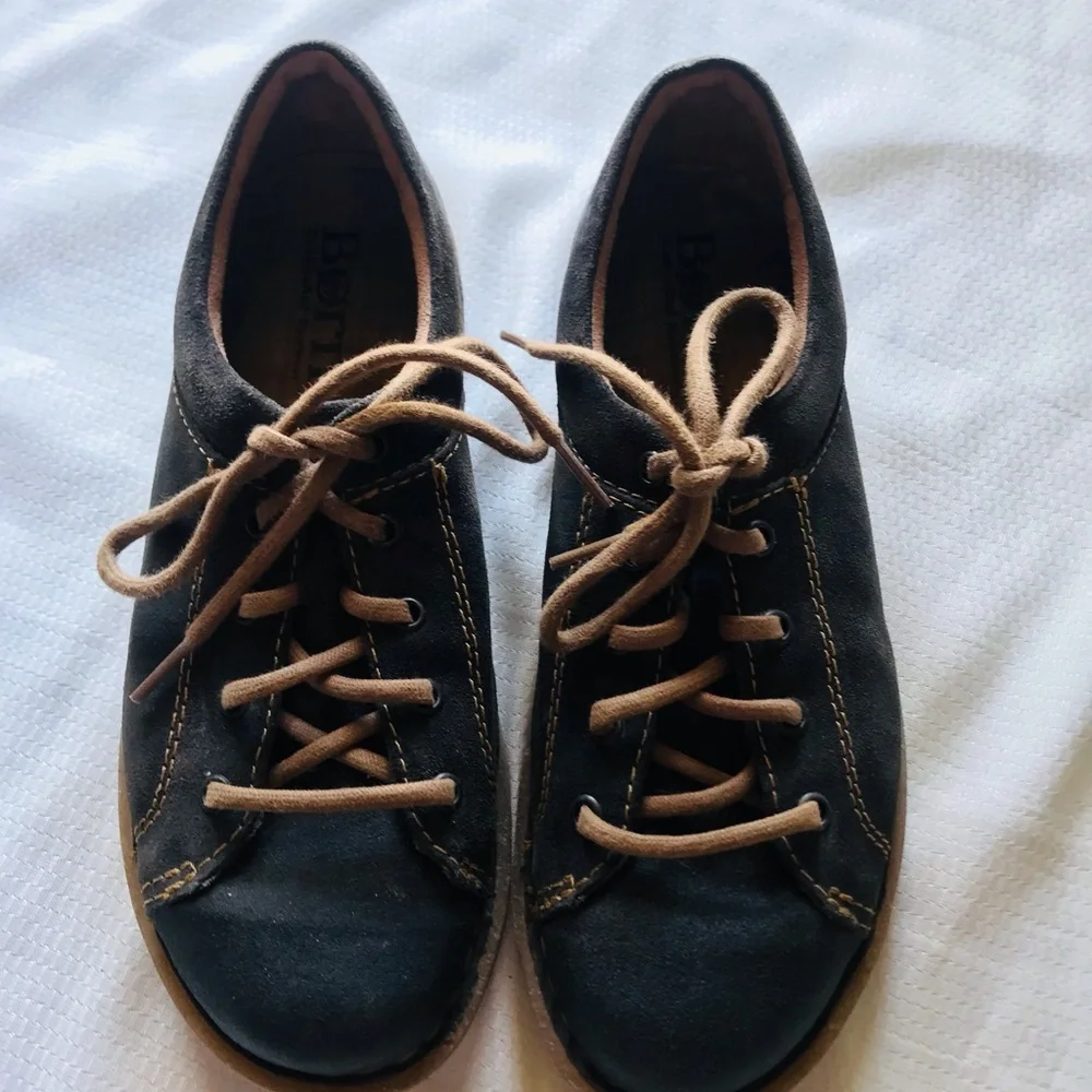 Born Casual Leather Shoes - Black and‎ Tan